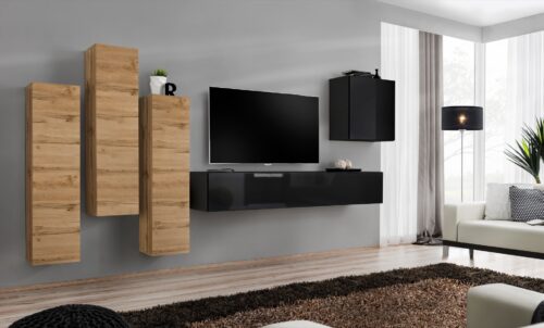 Switch III sienas skapis, melns SW3 ASM