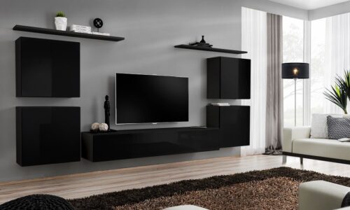 Switch IV sienas bloks, melns ASM