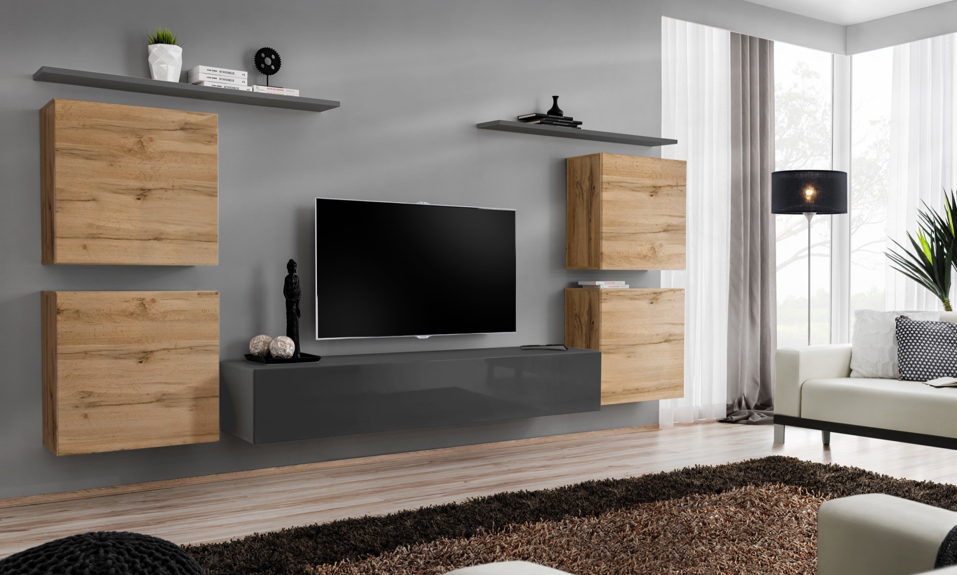 Switch IV sienas bloks wotan/grafīts SW4 ASM
