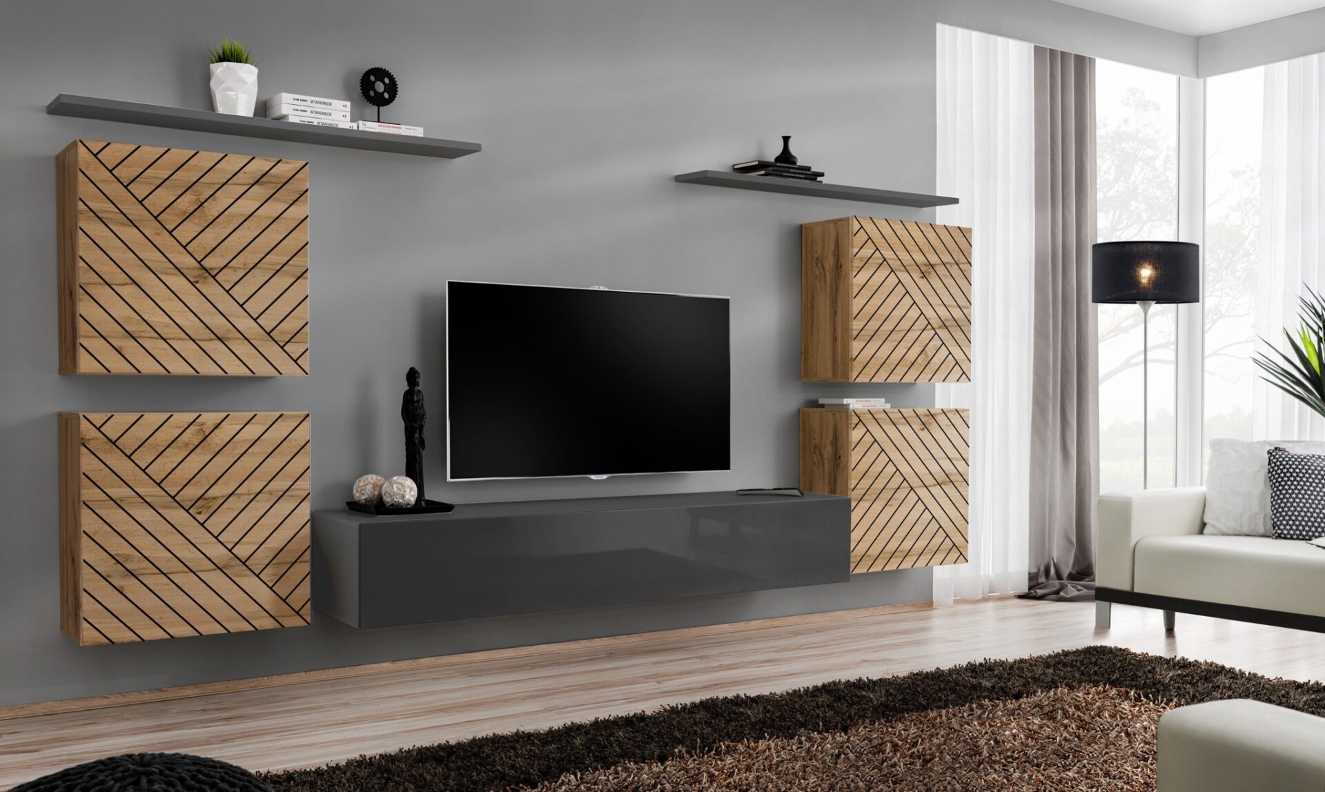 Switch IV sienas bloks wotan/grafīta ASM