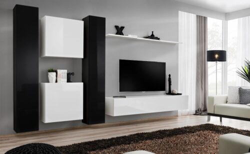 Switch VI sienas skapis, melns/balts ASM