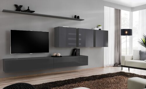 SWITCH VII sienas skapis grafīts ASM