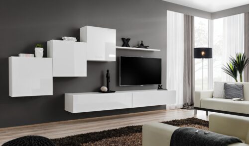 Sienas skapis “Switch X” balts ASM