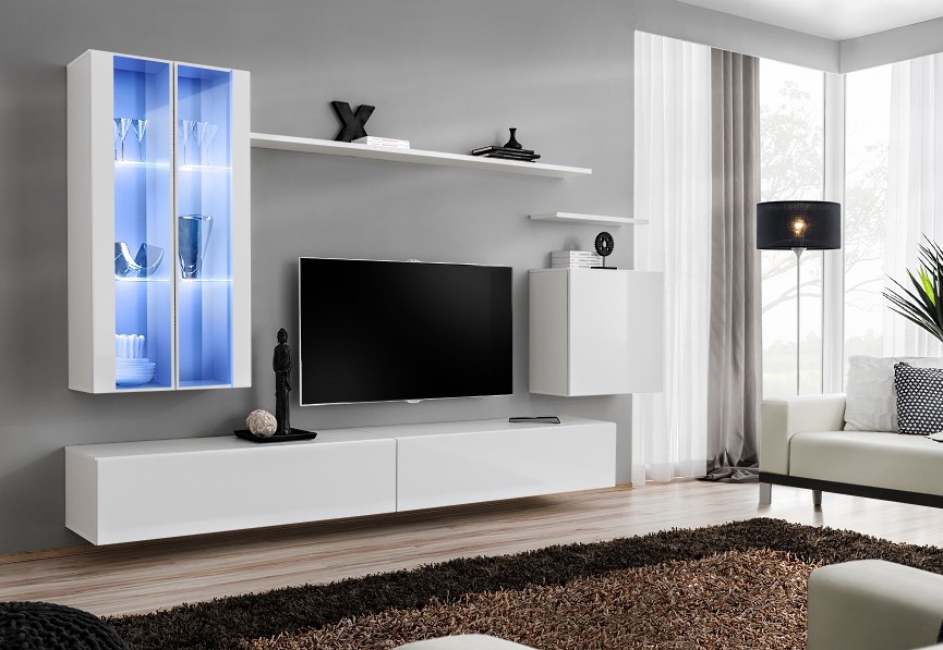 Sienas skapis "Switch XII", balts ASM