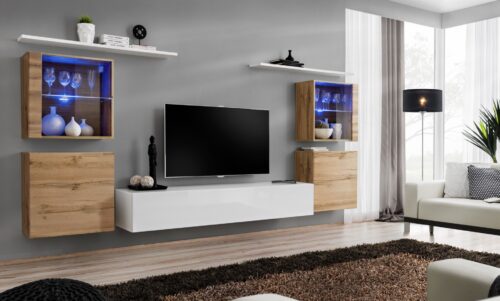 Sienas skapis “Switch XIV”, balts, ASM