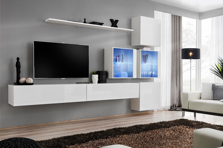 Sienas skapis "Switch XIX", balts ASM