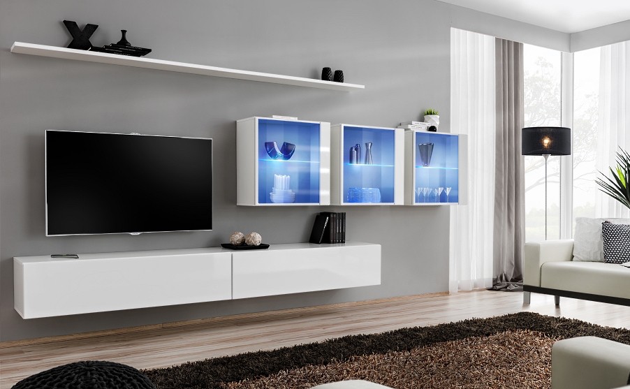 Sienas skapis "Switch XVII", balts ASM