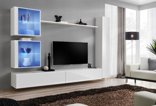 Sienas skapis “Switch XVIII”, balts ASM