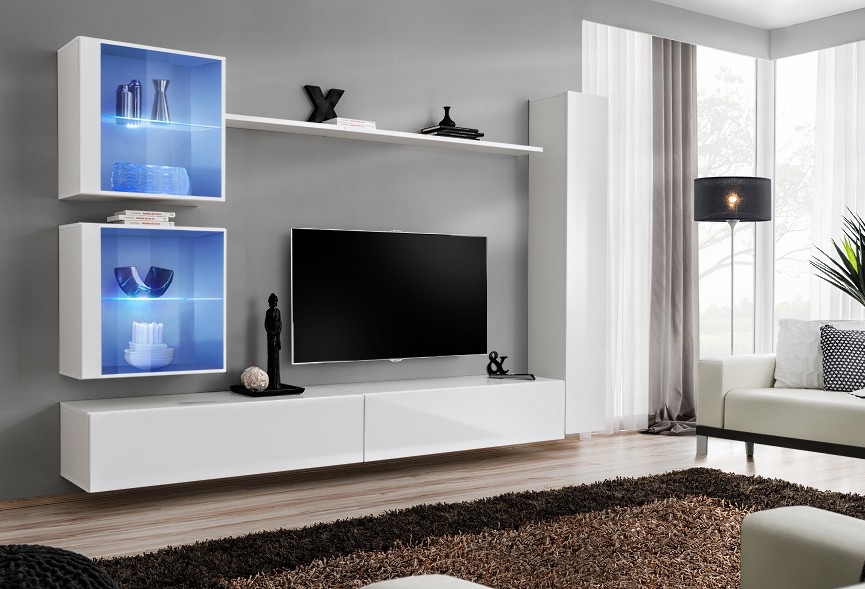 Sienas skapis "Switch XVIII", balts ASM