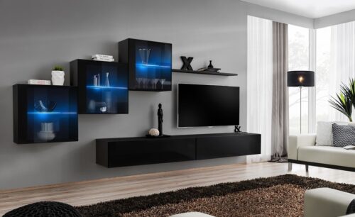 Switch XX melns ASM sienas bloks