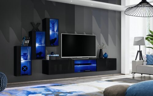 Switch XXII sienas bloks, melns ASM