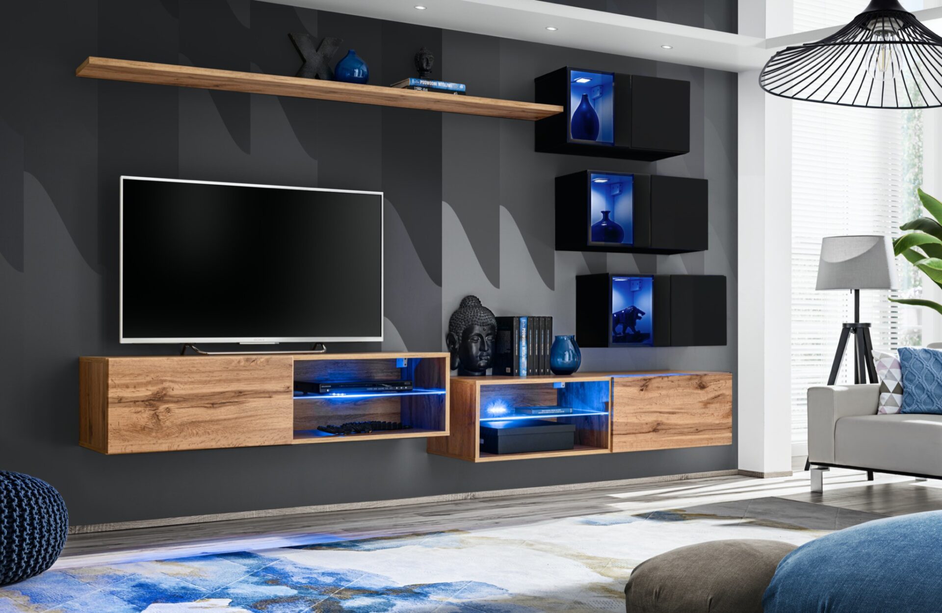 Switch XXIV sienas skapītis wotan/melns ASM