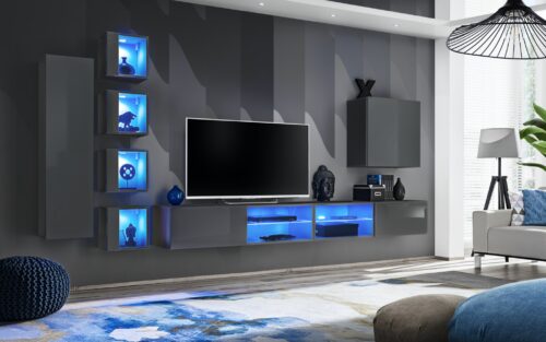 SWITCH XXVI sienas skapītis grafīta krāsā ASM