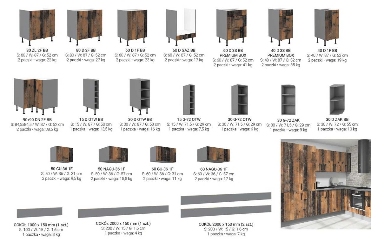 Virtuves mēbeļu komplekts 340 cm, antīks stils — изображение 5