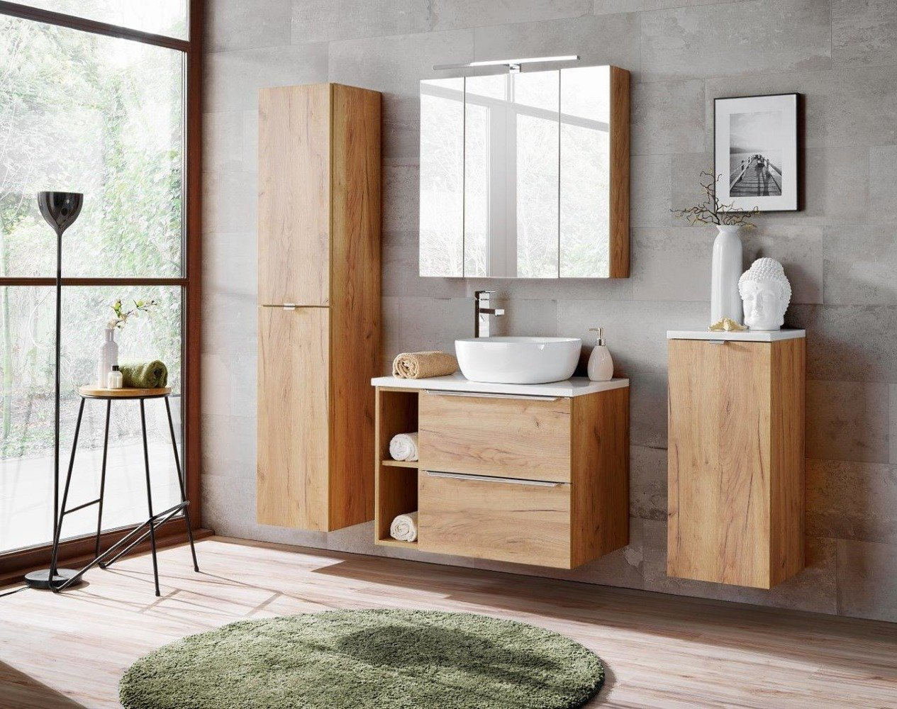 60 cm Capri 890 galda virsma, balta, spīdīga — 5 attēls