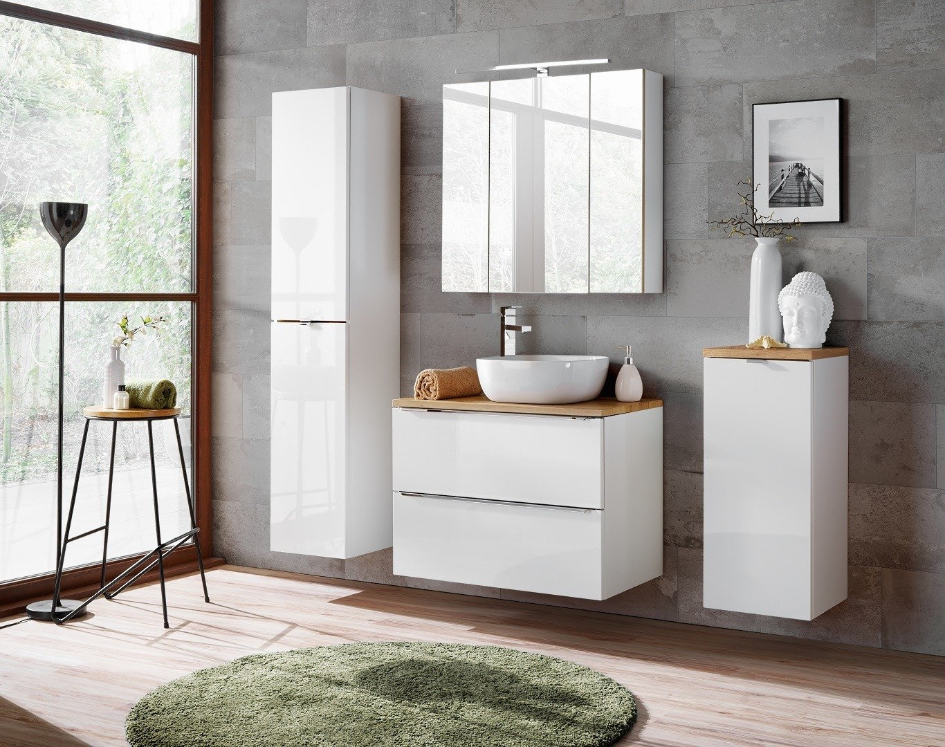 Galda virsma 60 cm Capri 890 ozolkoka krāsā — 5 attēls