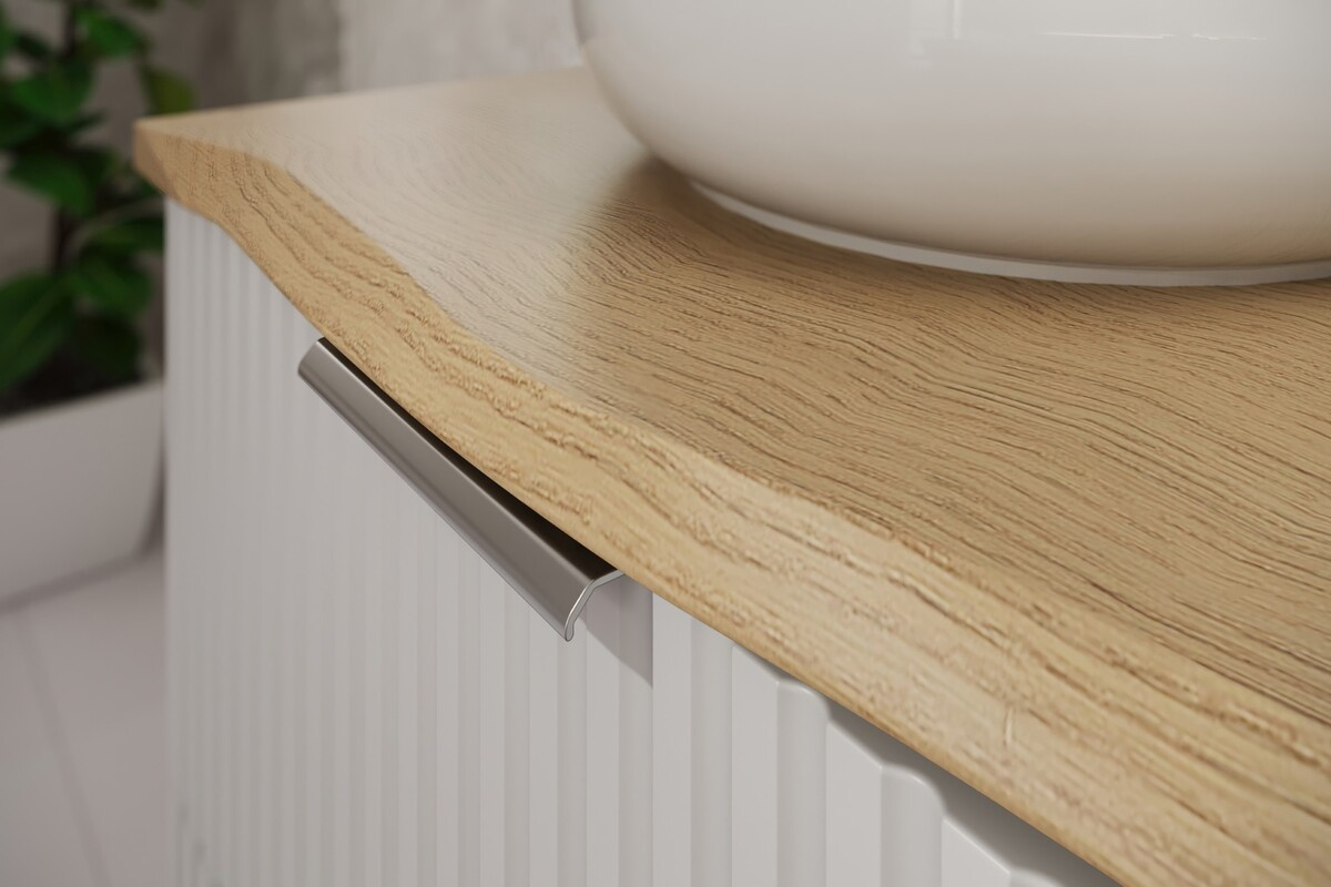 Vannas istabas darba virsma, 120 cm, Cremona Nature Oak, ozols — 4 attēls