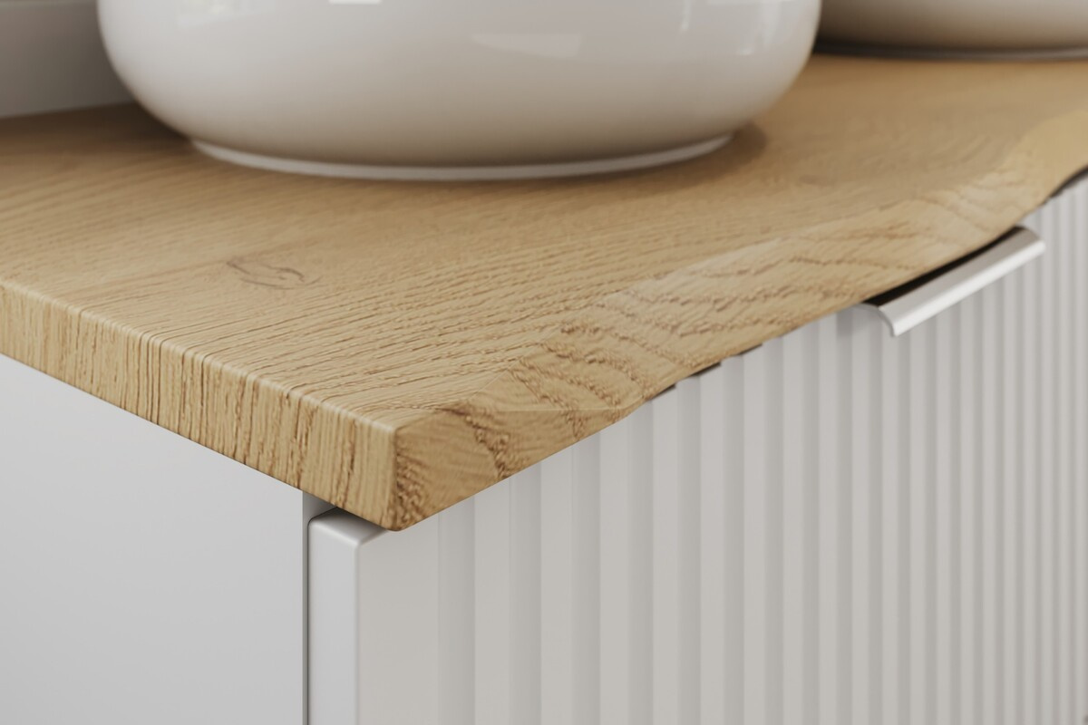 Vannas istabas darba virsma, 120 cm, Cremona Nature Oak, ozols — 6 attēls
