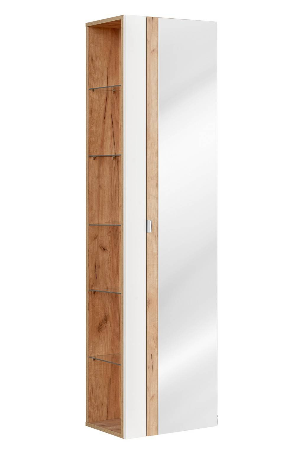 CAPRI WHITE 803 Augsta kolonna ar spoguli 45 cm