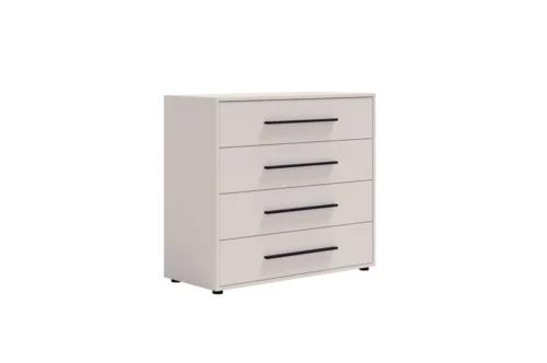 “Maxione” kumode, 99 cm, bēšā krāsā, minimālistisks dizains, klasiska forma, ideāli piemērota viesistabai vai atpūtas telpai