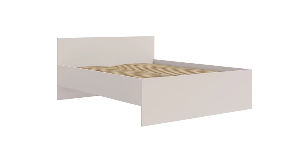 Maxione gulta 160x200 cm, bēša, ideāla gulta minimālisma cienītājiem, augsts, ērts galvas balsts