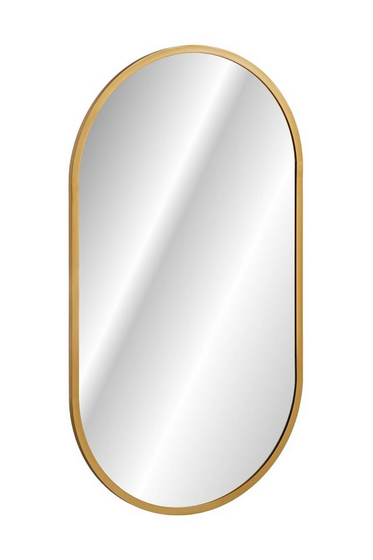 Apollo zelta LED spogulis 90x50 ovāls