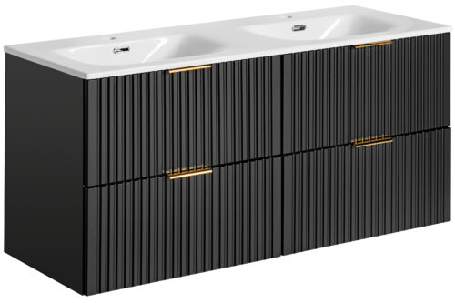Dubultais skapītis 60 cm ADEL BLACK ar SKY 120D izlietni