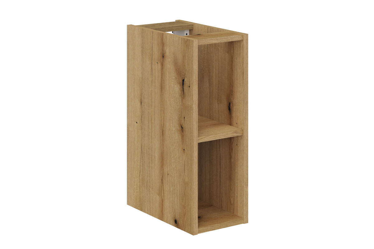 Atvērts piekarināms plaukts zem galda virsmas, 20 cm, Nova Oak krāsā