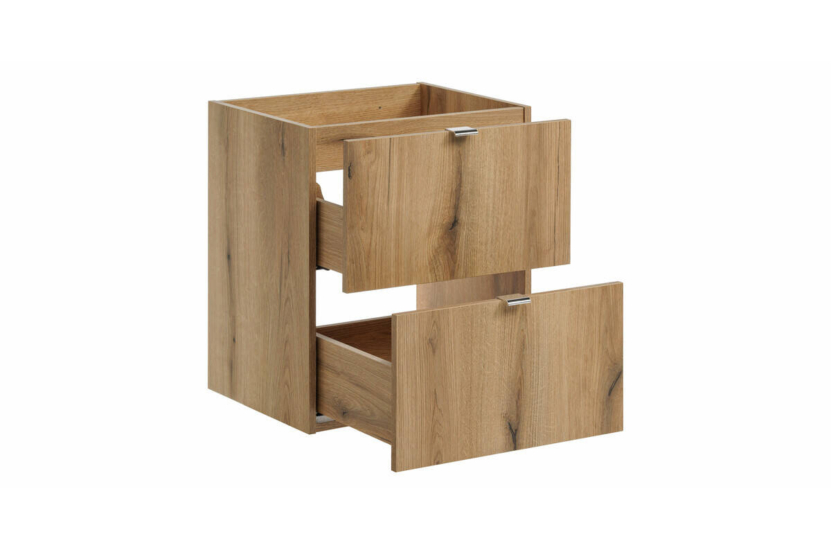 Izlietnes skapīšu mēbeļu komplekts, 50 cm, Nova Oak, Cost Evoke, balts, spīdīgs — изображение 4