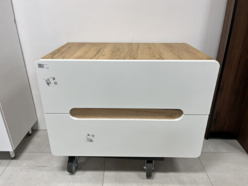 Izlietnes skapītis uz virsmas, 80 cm, 2S, Aruba 829, ozolkoka balts, spīdīgs, 01