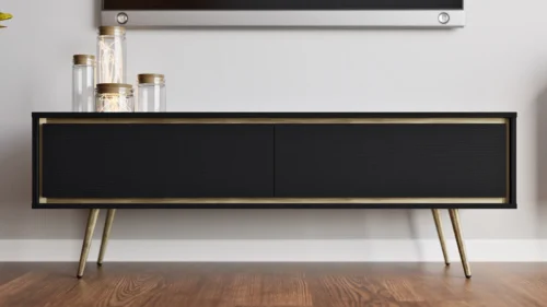 Nevea TV skapītis, 150 cm, bēšs, elegants skapītis, spilgtas krāsas, oriģināls dekors jebkuram interjeram, stabilas zelta kājas