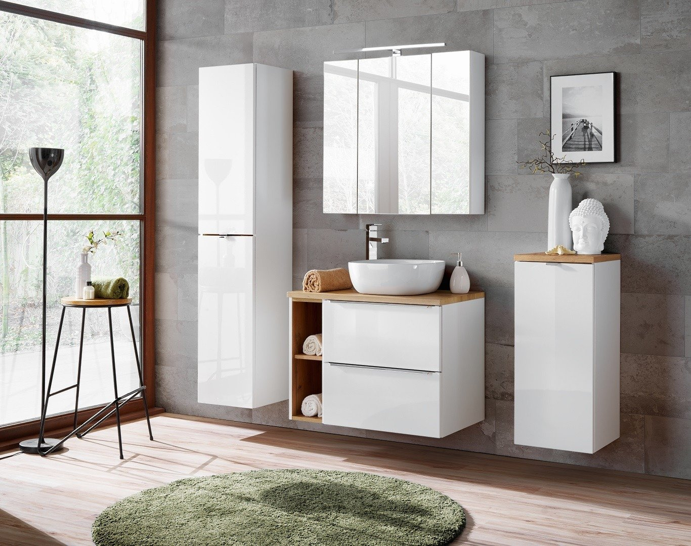 Zemais skapis Capri, balts 810 — изображение 7