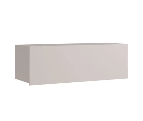 CALABRINI 105 cm bēšs sienas skapis, minimālistisks dizains, stilīgs viesistabas skapis, vienkārša forma, piemērots jebkuram interjeram