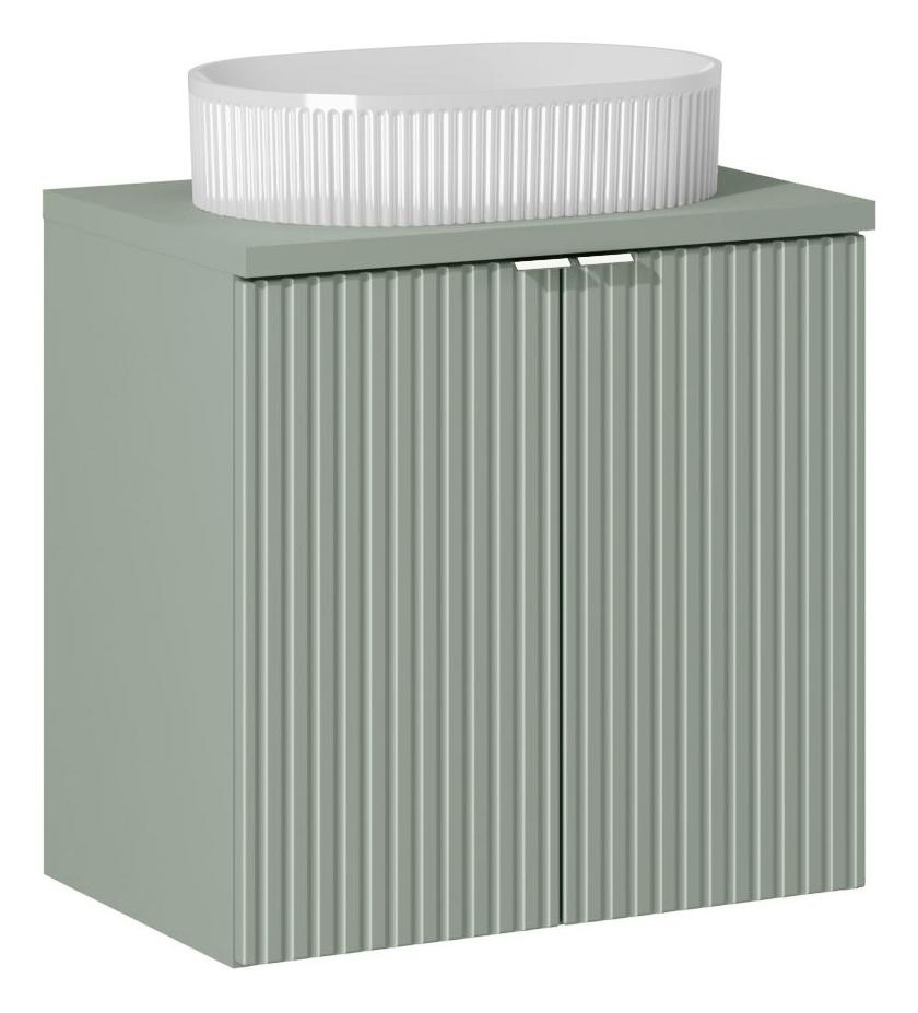 Beyond 60 cm Line Reed Green darba virsmas un tualetes galdiņa skapītis ar durvīm