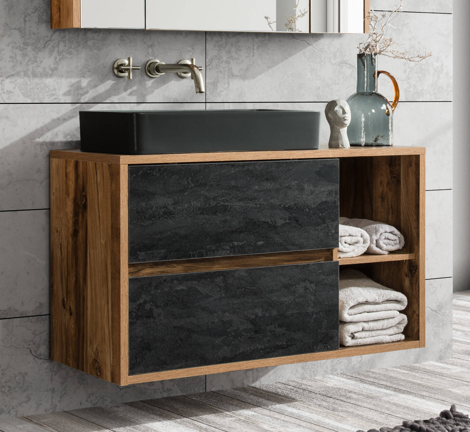 824-100BL Hampton 100 cm izlietnes skapītis