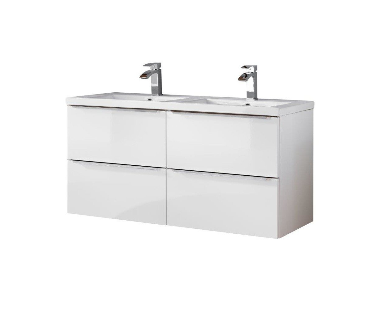 60 cm skapīši ar 120 cm izlietni Capri white 820