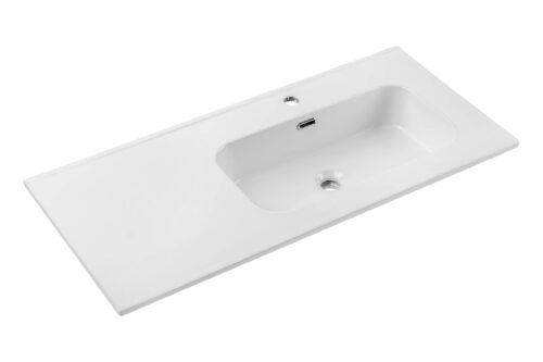 Keramikas mēbeļu izlietne 100 cm, labā puse, GO 2, 100CM, R, DP E-8095-100R, spīdīgi balta