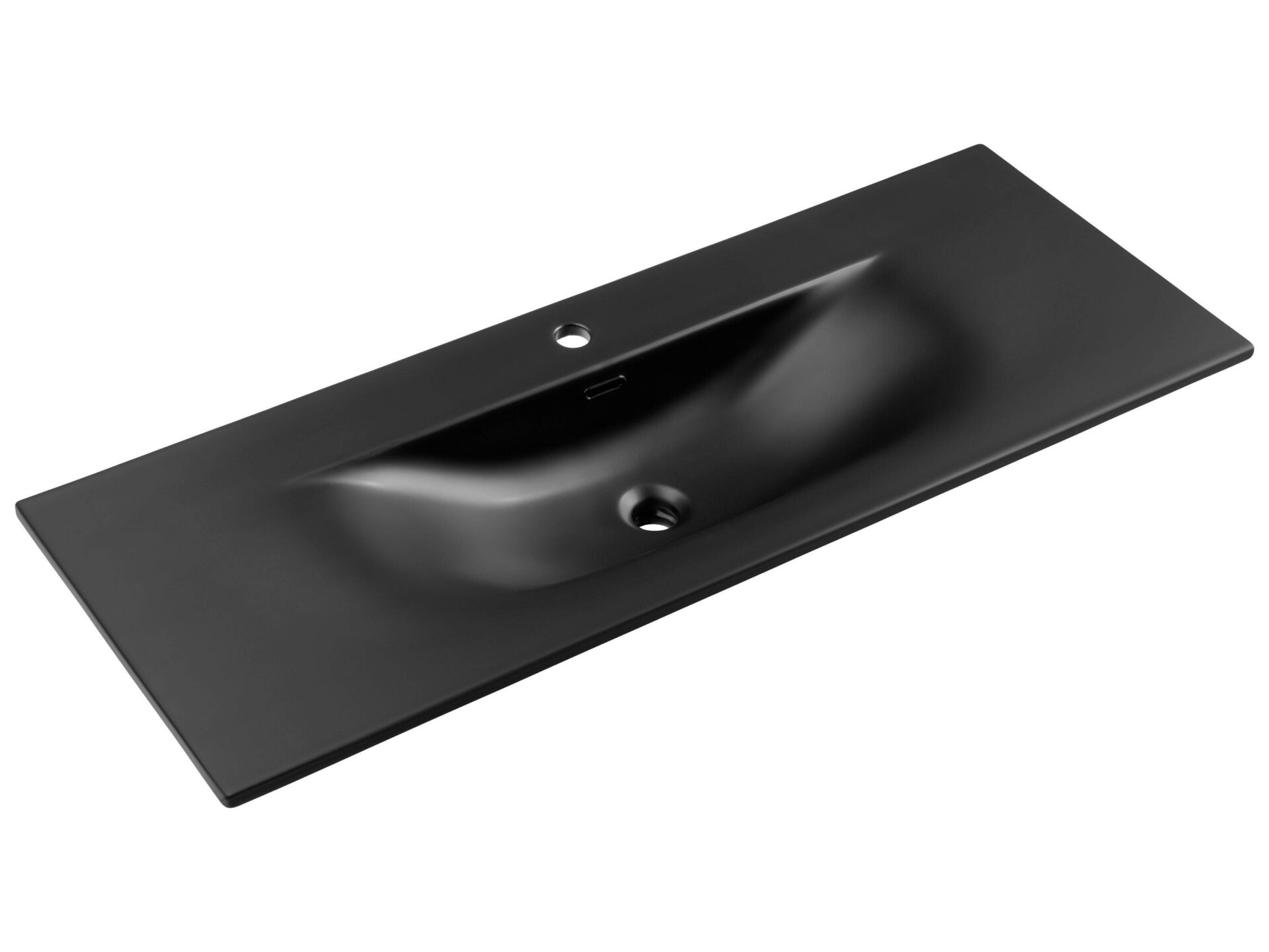 Keramikas mēbeļu izlietne 120 cm SKY 1 BLACK MATT 120 E-8099-120 Melna matēta