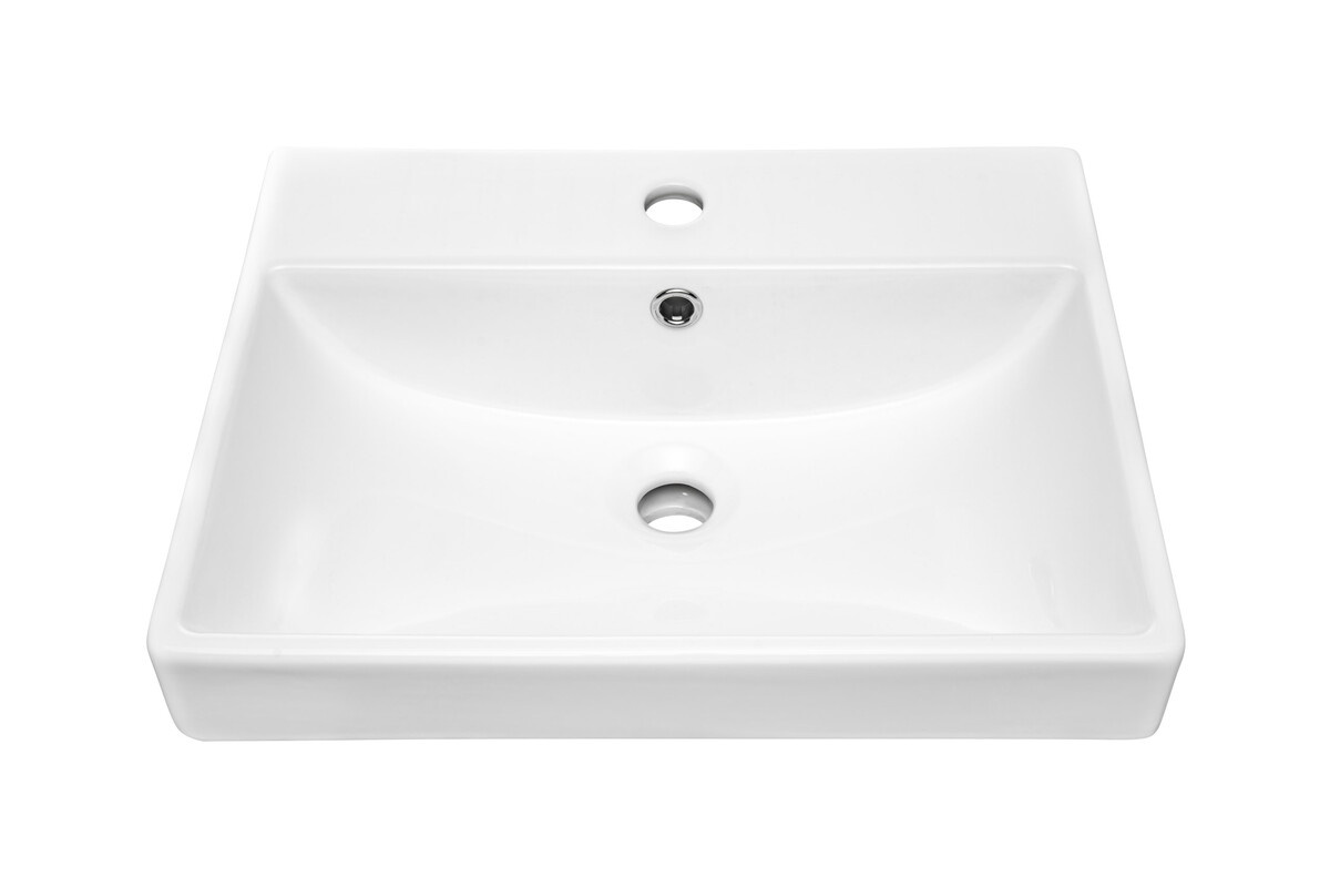 Keramikas mēbeļu izlietne, 50 cm, UN-RITA-GW-50, spīdīgi balta — изображение 3