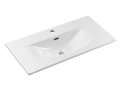 Keramikas izlietne mēbelēm, 80 cm, SKY 3 E-8099-3-80, spīdīgi balta