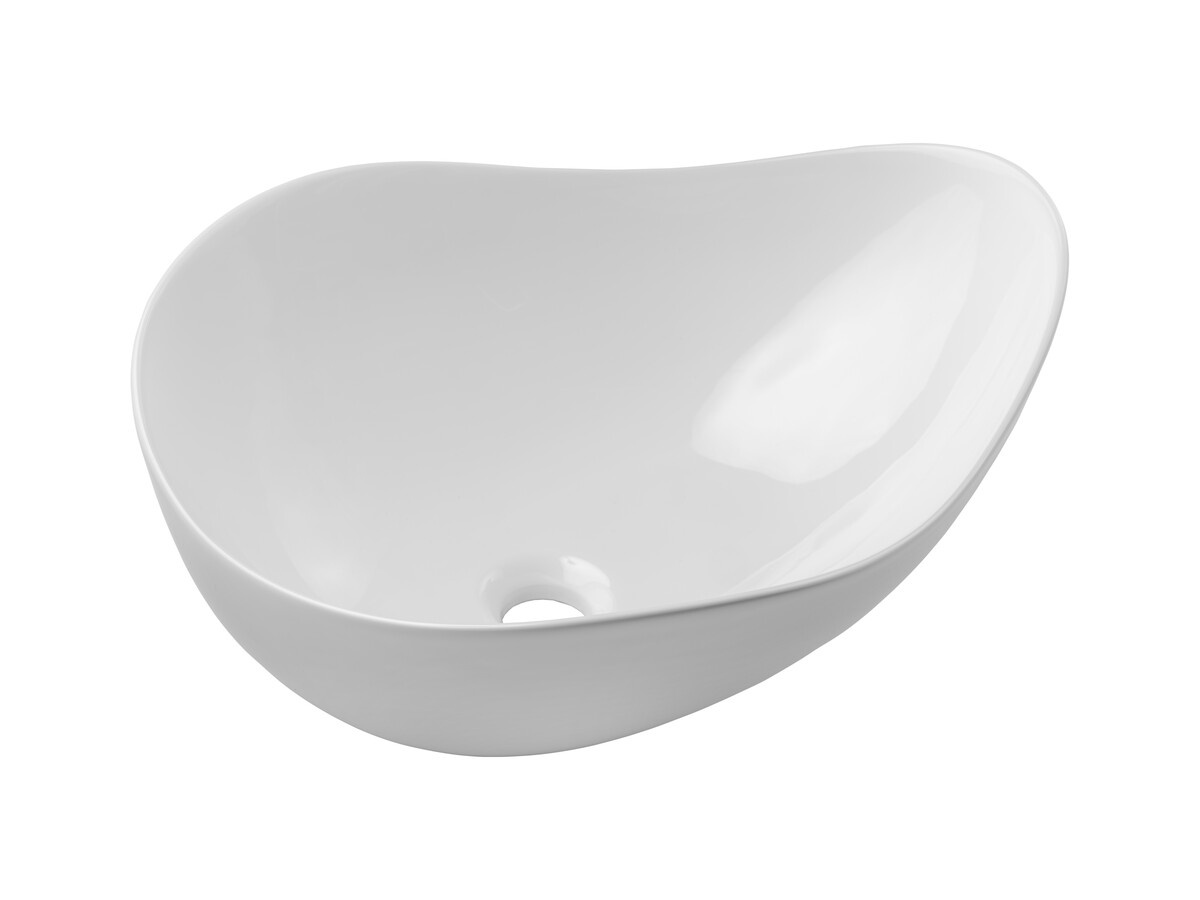Keramikas izlietne uz virsmas CLOUD FREE WHITE E-6588 Glancēti balta