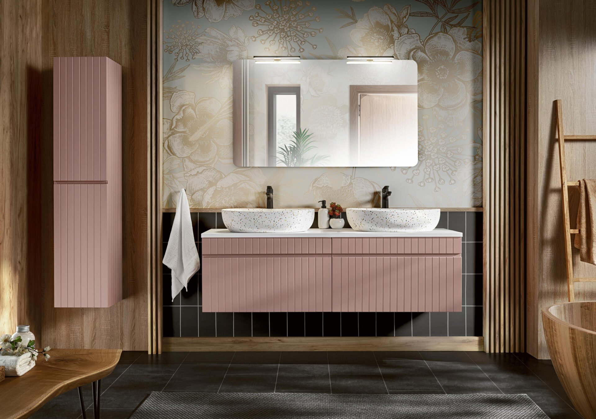120 cm ICONIC ROSE komplekts ar LILI MW21 izlietnēm