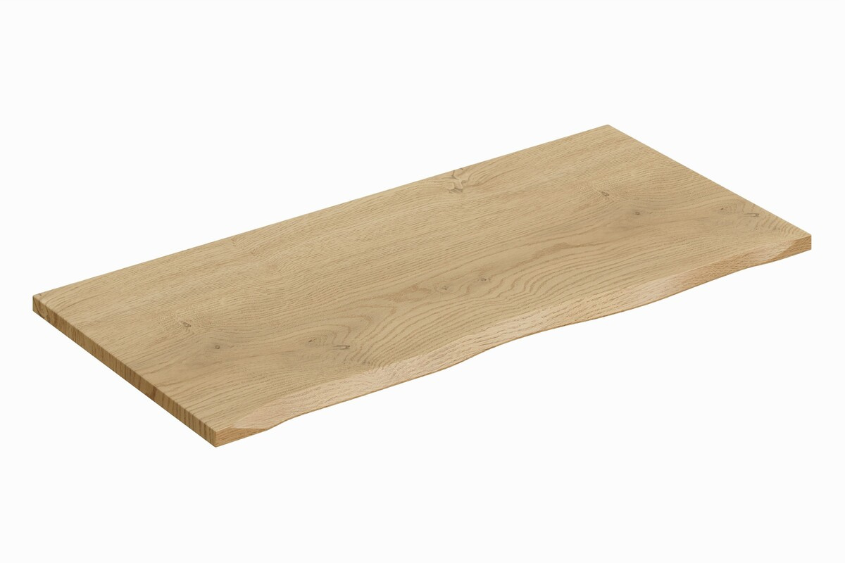 80 cm izlietnes skapīšu komplekts ar 100 cm darba virsmu un 20 cm plauktu, matēta ozolkoka Cremona kašmira krāsā — 3 attēls