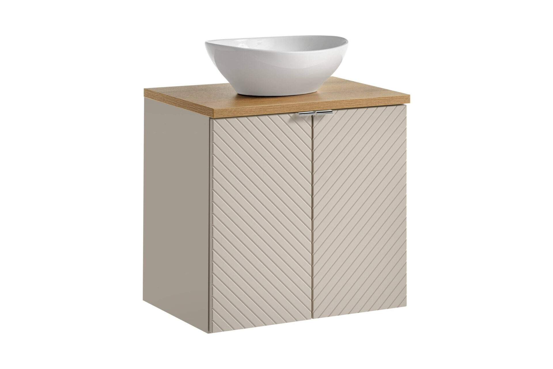 Skapītis ar izlietni un darba virsmu komplektu 2D 60 cm Viva Cashmere Oak Coast Evoke