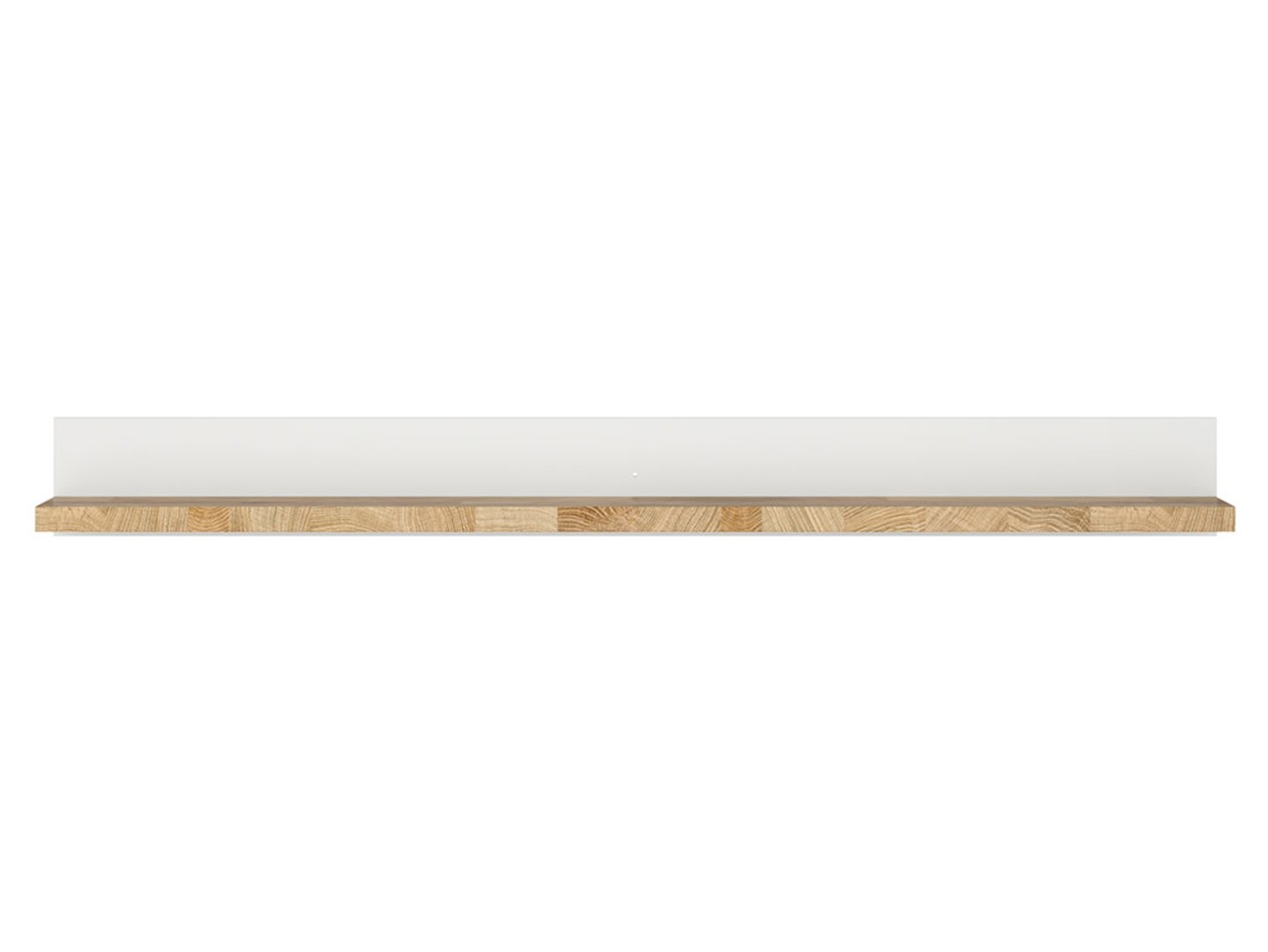 ALEMEDA 147 cm Plaukts 147 cm Spīdīgi balts/Vestminsteras ozols — 2 attēls