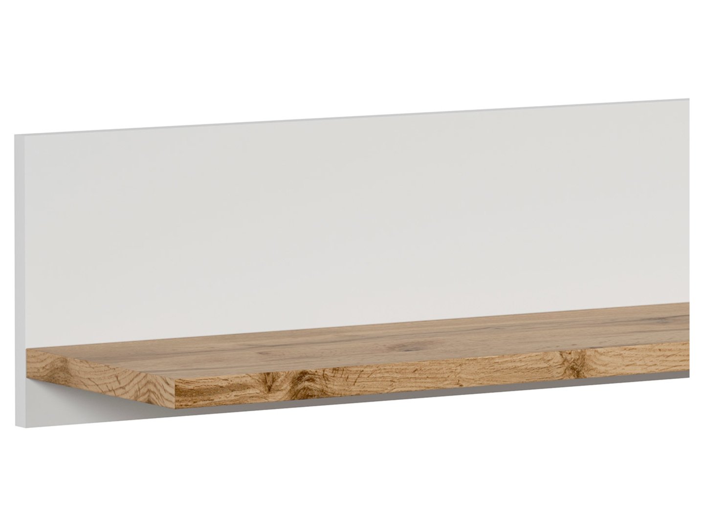 Plaukts 156 HOLTEN 156 cm baltā krāsā/votan ozolkoka krāsā — 3 attēls