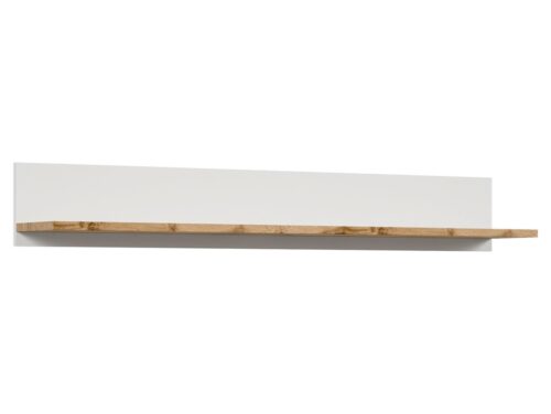 Plaukts 156 HOLTEN 156 cm baltā krāsā/votan ozolkoka krāsā