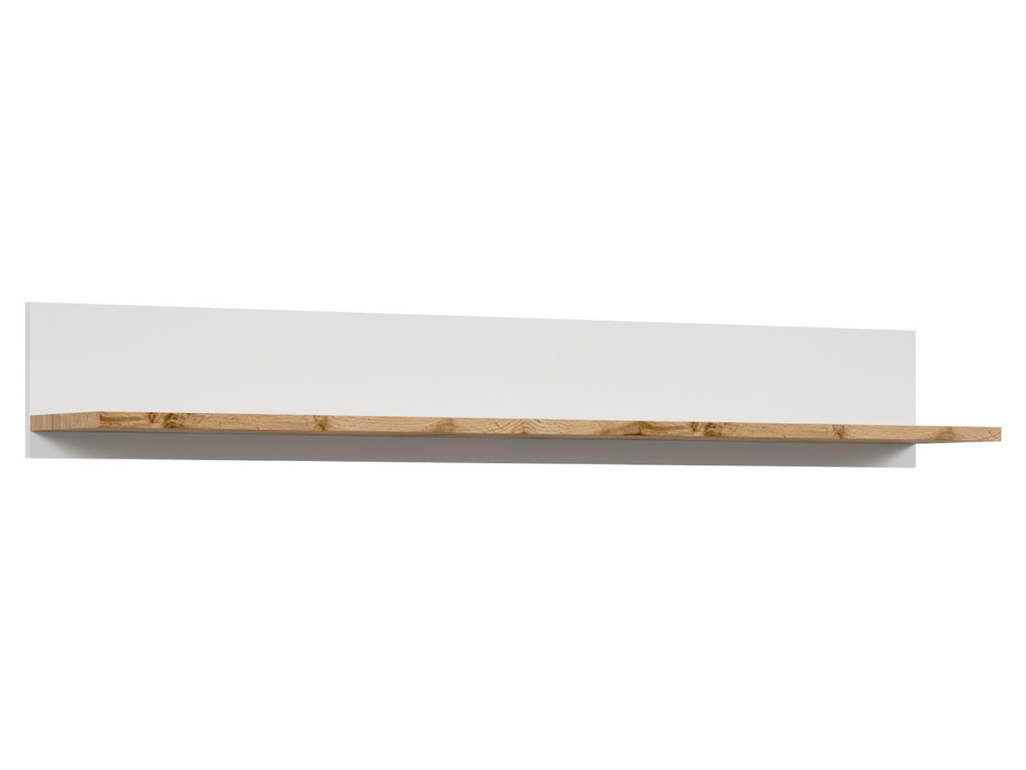 Plaukts 156 HOLTEN 156 cm baltā krāsā/votan ozolkoka krāsā