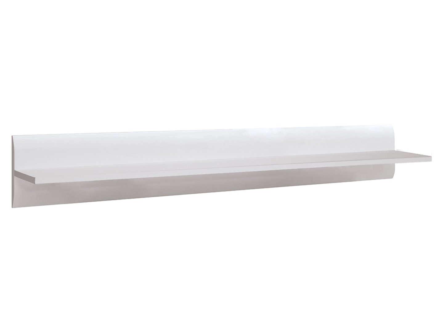 AZTECA TRIO plaukts 150 cm baltā/spīdīgi baltā krāsā