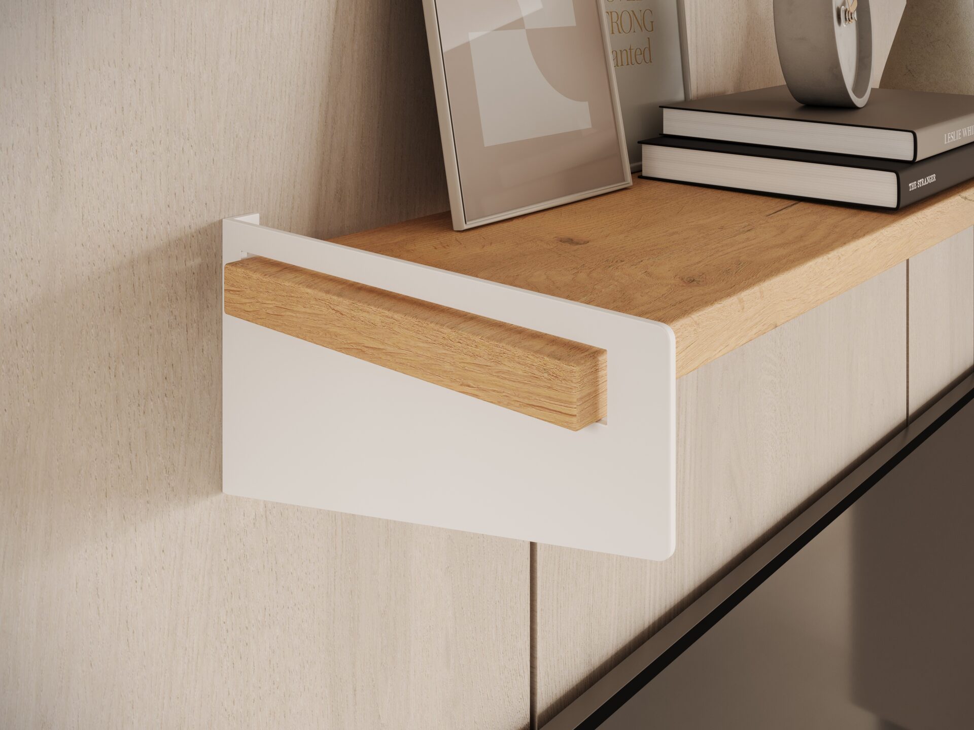 Ivi balts/ozols Lancelot ADRK plaukts — изображение 3